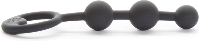 Анальные шарики Carnal Bliss Silicone Anal Beads, 2.2 см (серый)