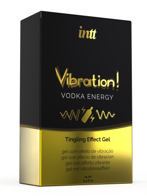 Тестер Intt Vibration Vodka - Жидкий интимный гель с эффектом вибрации Водка, 15 мл