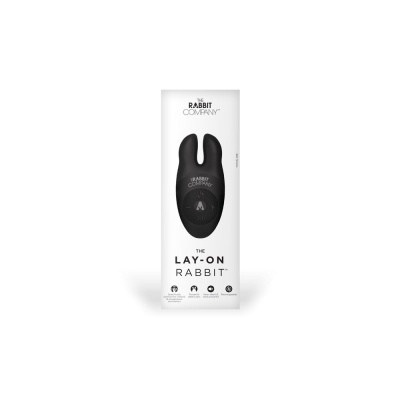 The Rabbit Company The Lay-On Rabbit Black - Очаровательный клиторальный стимулятор, 10.6 см 