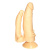 Анально-вагинальный фаллоимитатор с шипами на присоске Джага-Джага, 17х4 см