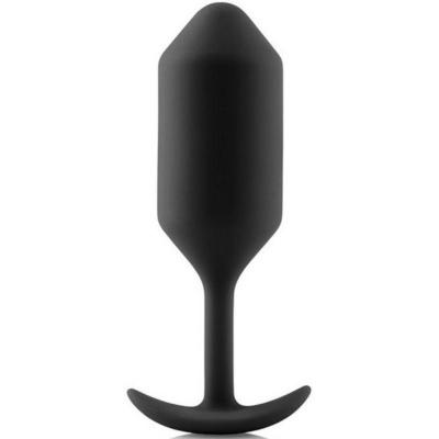 B-vibe Snug Plug 3 - Профессиональная пробка для ношения, 12х3.8 см (черный) 