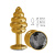 Сумерки Богов - Золотистая пробка с рёбрышками и кристаллом, 7х2.9 см.(черный) 