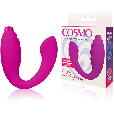 Cosmo - Вибратор для G-точки, 24,5х3,5 см (розовый) 