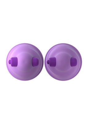 Vibrating Nipple Suck-Hers - Виброприсоски-стимуляторы на соски, 5.1х5.1 см (фиолетовый)