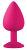 Lola Toys Emotions Cutie Large - анальная пробка с кристаллом, 9.5 см (розовый) 