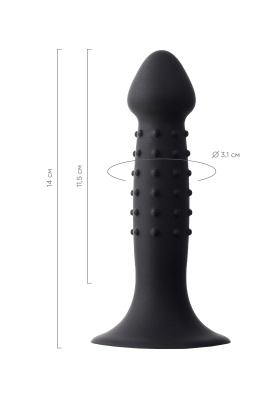 A-Toys Spikn - Анальный фаллоимитатор, 14 см (черный) 