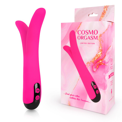Cosmo Orgasm перезаряжаемый сплит-вибратор, 22х3 см (розовый)