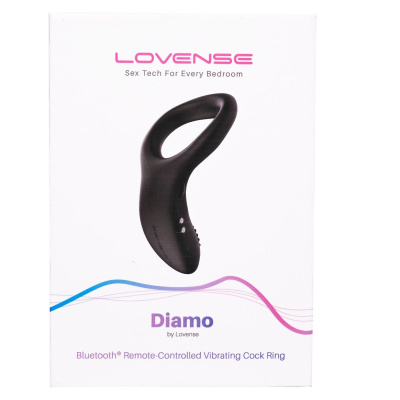 Lovense Diamo Cock Ring - Эрекционное кольцо со смарт управлением, 13.3х4.5 см 