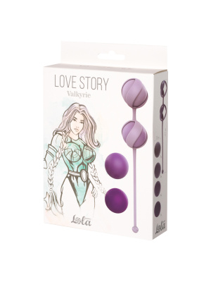 Lola Games Love Story Valkyrie - Набор сменных вагинальных шариков разного веса, 17,7 см (фиолетовый)