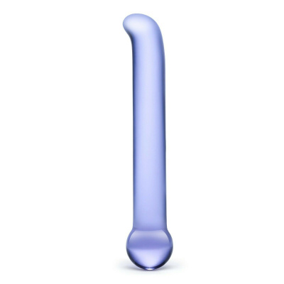 Glas Purple G-spot Tickler - Гладкий стимулятор для точки G, 18х2.4 см