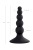 Анальная втулка POPO Pleasure by TOYFA Bootes, силикон, черная, 10 см, Ø 2,5 см