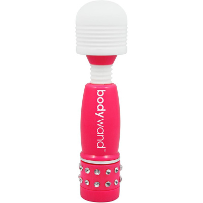 Bodywand Neon Edition - Мини-ванд с кристаллами, 11х3 см (розовый) 