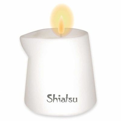 Shiatsu - Ароматизированная массажная свечка, 130 г (малина и ваниль)