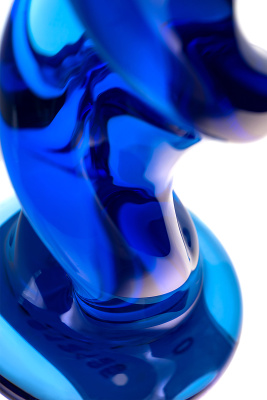Sexus Glass - Анальная втулка,12 см (синий) 