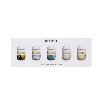 Hedy X5 Mixed - Набор из 5 мастурбаторов, 9 см (белый)