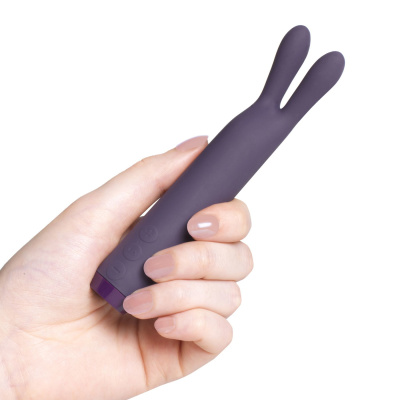 Je Joue Rabbit Bullet мини-вибратор с ушками для клитора, 14х2.4 см (фиолетовый) 