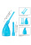 CalExotics Ultimate Douche очистительная система анальный душ, 9х1.25 (голубой)