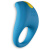ROMP Juke Vibrating Cock Ring - Виброкольцо, 7.5х4.8 см (голубой) 