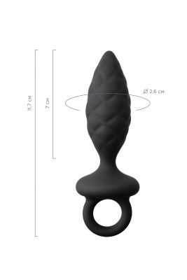 Erotist Strob S - size - Анальная пробка, 11,7 см (черный) 