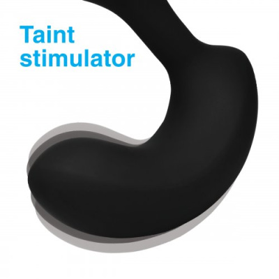 10X P-Flexer Prostate Stimulating Anal Butt Plug - Анальный стимулятор, 13.7х3.8 см (чёрный) 