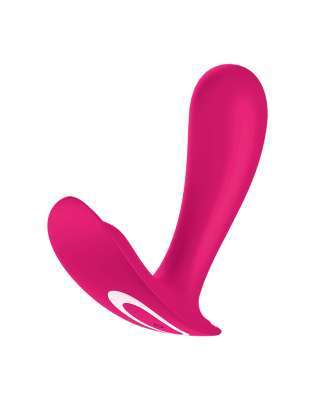 Satisfyer Top Secret бесшумный вибромассажер для ношения и стимуляции точки G, 11х3 см (розовый)