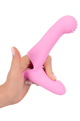 Vibrating Finger Extension - Вибронасадка на палец, 17 см (розовый) 