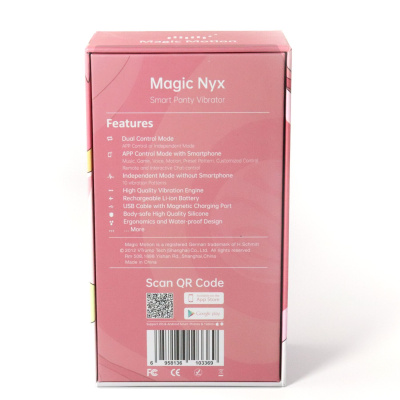 Magic Motion Nyx - смарт вибратор в трусики, 8,8х4 см (красный)