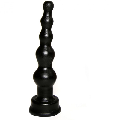 Анальная пробка-ёлочка Джага-Джага - Биоритм, 10 см (чёрный)