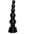 Анальная пробка-ёлочка Джага-Джага - Биоритм, 10 см (чёрный)