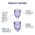Satisfyer Feel Confident - Набор менструальных чаш, 15 мл и 20 мл (фиолетовый)