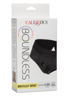 Boundless Backless Brief Harness - Трусы для страпона с доступом (L/XL)