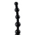 Анальный вибростимулятор елочка, 19.5 см (черный)