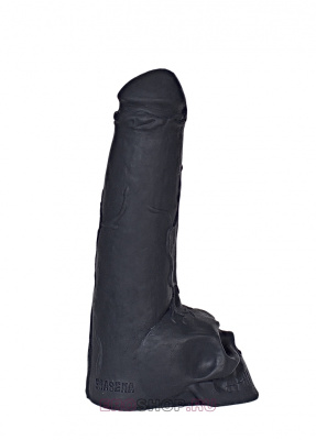 Фаллоимитатор "Призрачный всадник" - 28.5 см (чёрный)