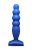 Lola Games Large Bubble Plug анальный стимулятор в виде ёлочки, 14.5х3.2 см (синий)