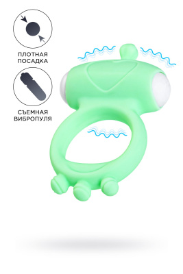 A-Toys by TOYFA Fowd - Виброкольцо на пенис, 6,7 см (зеленый) 