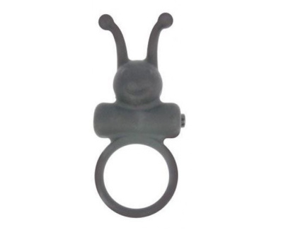 Стимулирующее эрекционное кольцо с вибрацией Sex Expert, 3 см (чёрный) 