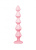Lola Games Emotions Buddy Pink силиконовая анальная цепочка с кристаллом в основании, 17.7х4.1 см (розовый)