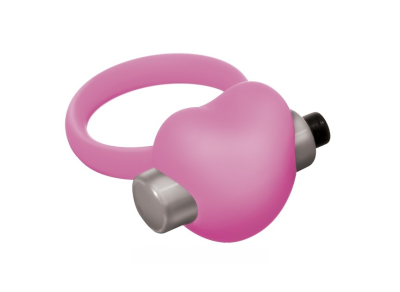 Lola Toys Emotions эрекционное кольцо с вибрацией Emotions Heartbeat, 5,5 см (розовый) 
