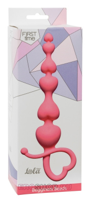 Lola Toys First Time анальная цепочка Begginers Beads Pink 18 см (розовый)