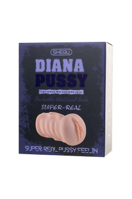 Diana, XISE - Мастурбатор реалистичный вагина, 16,5 см (телесный)