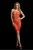 Shots Star Rhinestone - Мини платье без бретелек со стразами (S/M красное)
