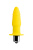 Штучки-дрючки - Влагостойкая анальная вибровтулка, 11 см (желтый) 