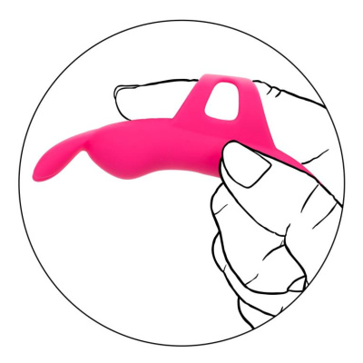 NEON VIBES THE FLIRTY VIBE - Мини вибромассажер на палец, 10,25 см (розовый) 