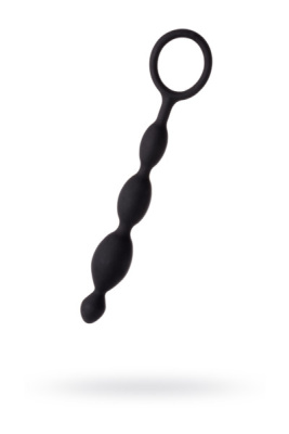 Анальная цепочка черного цвета A-toys - 19,5х2.3 см.