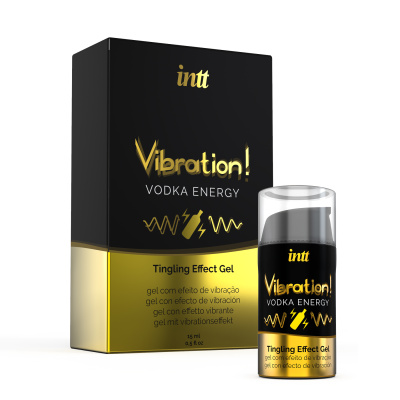 Тестер Intt Vibration Vodka - Жидкий интимный гель с эффектом вибрации Водка, 15 мл