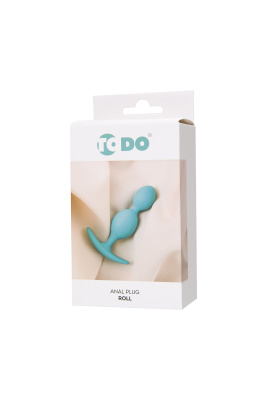 Анальная втулка ToDo by Toyfa Roll, силикон, мятная, 9,2 см, Ø 2,7 см