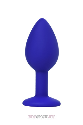 Toyfa ToDo Brilliant - анальная пробка с кристаллом, 7х2.8 см (синий) 