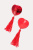 Erolanta пэстисы в форме сердец с кисточками, 5 см (красный)