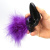 4sexdream Fiolet Bunny анальная пробка с пушистым хвостиком, 11х3.5 см (фиолетовый) 
