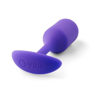 B-vibe Snug Plug 2 - Профессиональная пробка для ношения, 11.4х3.4 см (фиолетовая) 